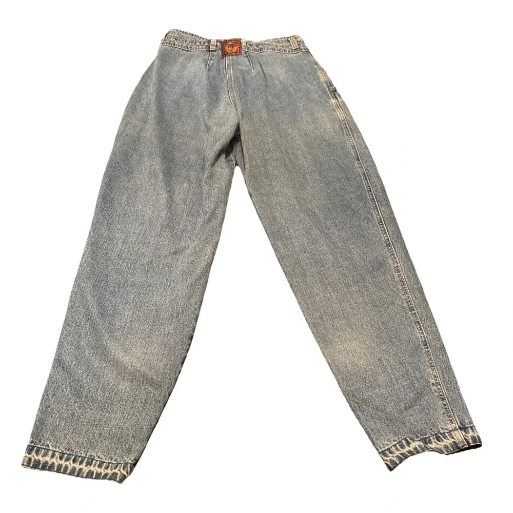 Vintage Britannia Jeans Women's Size 12 Plaid‎ Lined High Waist Tapered 80s 90s